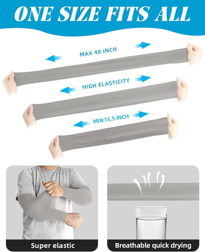 Cooling Compression Arm Sleeves for Men Women,UPF50 UV Sun Protection Sleeves for Work Sport Tattoo Cover Up