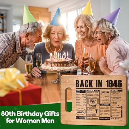 70th Birthday Gifts for Women Men, 70 Year Old Birthday Gifts Woman Man,70 Years Gifts for Mom Dad Grandparents Wedding Anniversary, Back In 1956 70s Birthday Decorations Bamboo Cutting Board