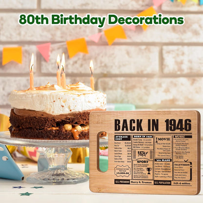 70th Birthday Gifts for Women Men, 70 Year Old Birthday Gifts Woman Man,70 Years Gifts for Mom Dad Grandparents Wedding Anniversary, Back In 1956 70s Birthday Decorations Bamboo Cutting Board