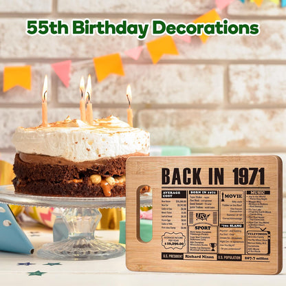 70th Birthday Gifts for Women Men, 70 Year Old Birthday Gifts Woman Man,70 Years Gifts for Mom Dad Grandparents Wedding Anniversary, Back In 1956 70s Birthday Decorations Bamboo Cutting Board