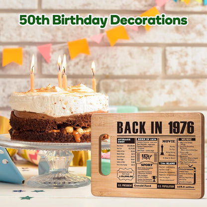 70th Birthday Gifts for Women Men, 70 Year Old Birthday Gifts Woman Man,70 Years Gifts for Mom Dad Grandparents Wedding Anniversary, Back In 1956 70s Birthday Decorations Bamboo Cutting Board