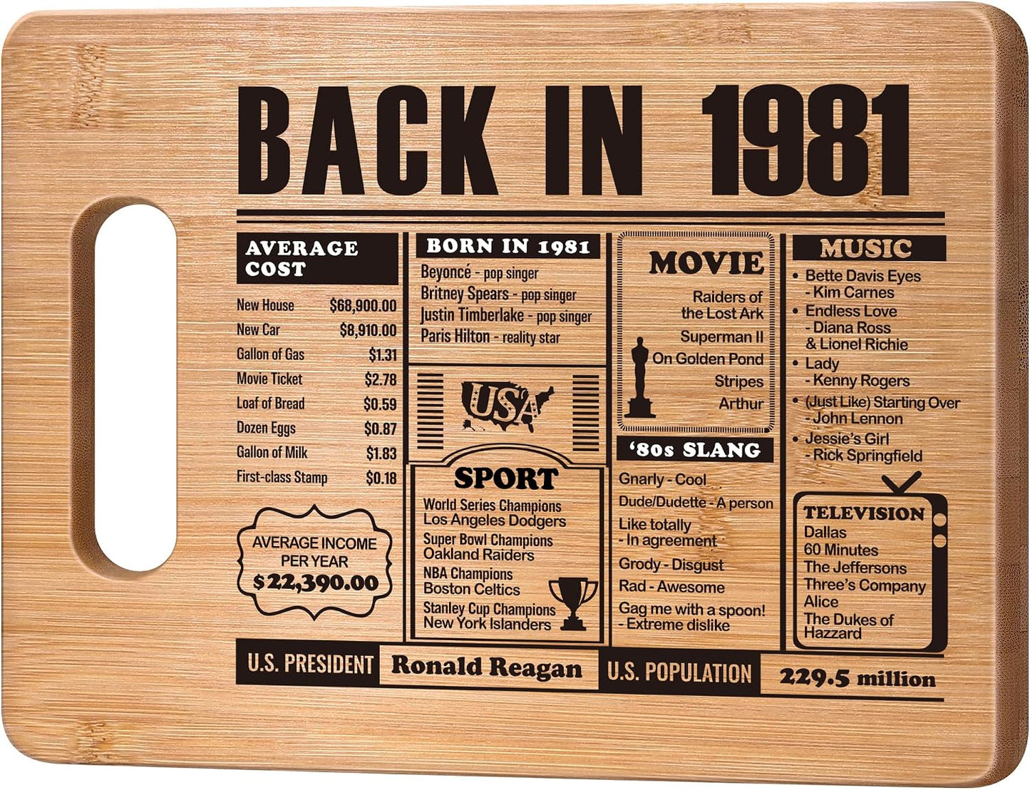 70th Birthday Gifts for Women Men, 70 Year Old Birthday Gifts Woman Man,70 Years Gifts for Mom Dad Grandparents Wedding Anniversary, Back In 1956 70s Birthday Decorations Bamboo Cutting Board