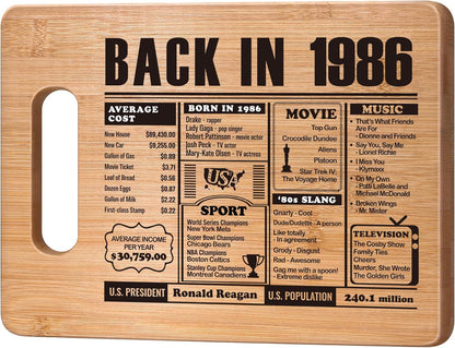 70th Birthday Gifts for Women Men, 70 Year Old Birthday Gifts Woman Man,70 Years Gifts for Mom Dad Grandparents Wedding Anniversary, Back In 1956 70s Birthday Decorations Bamboo Cutting Board