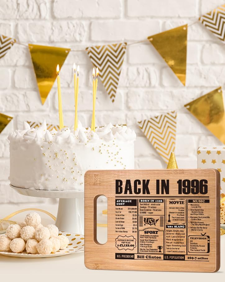 70th Birthday Gifts for Women Men, 70 Year Old Birthday Gifts Woman Man,70 Years Gifts for Mom Dad Grandparents Wedding Anniversary, Back In 1956 70s Birthday Decorations Bamboo Cutting Board