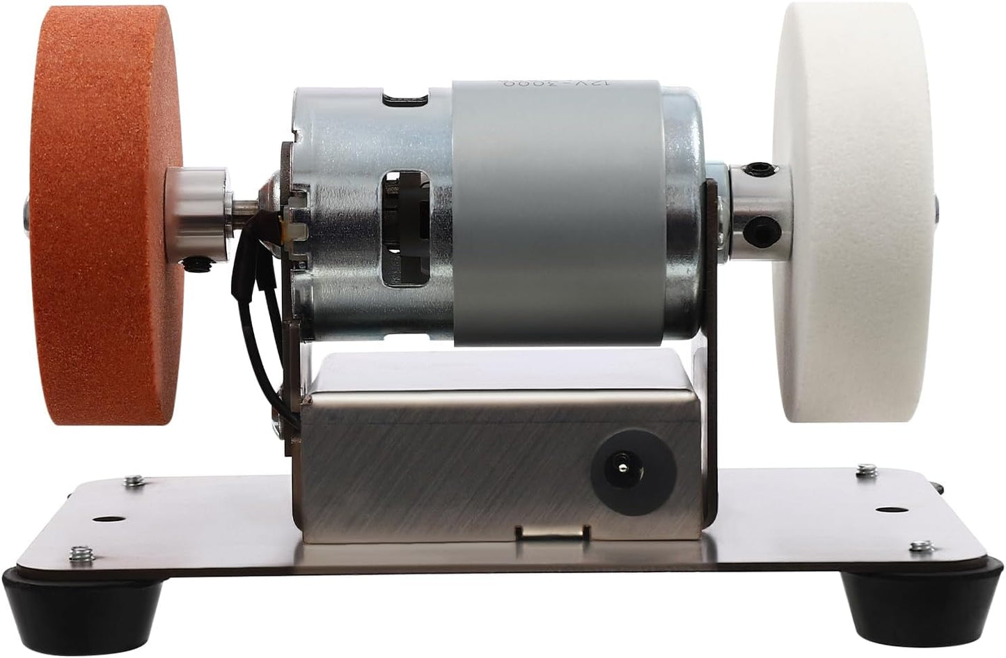 Variable Speed Bench Grinder, 6 Inch Bench Grinder Stand - Power Bench Grinders, 7-Speed Table Grinder with Forward/Reverse Switch, 2 Grinding Wheels, For Metal Grinding/Sharpening