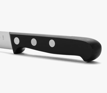 Rivet Paring Knife 3 Inch Stainless Steel. Kitchen Knife for Peeling Fruits and Vegetables. Ergonomic Polyoxymethylene Handle and 75mm Blade. Series Universal. Color Black