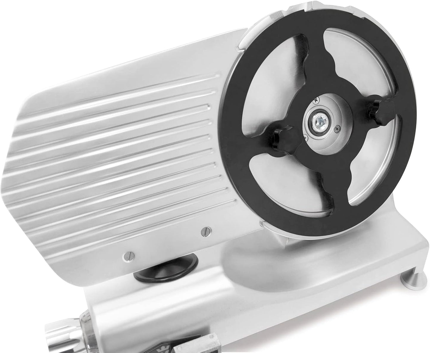 KWS MS-10XT Premium 320W Electric Meat Slicer 10-Inch in Red with Non-sticky Teflon Blade, Frozen Meat/Deli/Cheese/Food Slicer Low Noises Commercial and Home Use [ ETL, NSF Certified ]