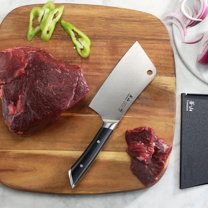 Cangshan HELENA Series 6-Inch Meat Cleaver, Forged German Steel, Black, 502582