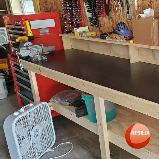 Work Bench Mat - 15” X 36” X 0.06" Scratch-Resistant PVC Mats - Protect Your Workbench, Table, or Tool Station from Painting, Woodworking, Crafting, Building, & More, Black, Made in USA