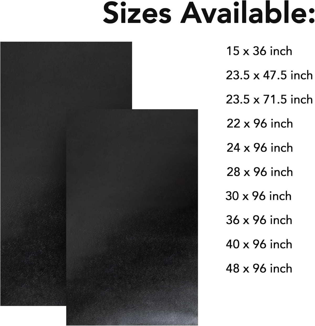 Work Bench Mat - 15” X 36” X 0.06" Scratch-Resistant PVC Mats - Protect Your Workbench, Table, or Tool Station from Painting, Woodworking, Crafting, Building, & More, Black, Made in USA
