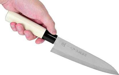 Japanese Paring Knife 4-Inch, High Carbon Stainless Steel Fruit Knife with Wooden Handle and Sheath, Small Utility Kitchen Knife for Peeling, Coring, Mincing, Made in Japan