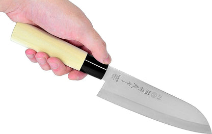 Japanese Paring Knife 4-Inch, High Carbon Stainless Steel Fruit Knife with Wooden Handle and Sheath, Small Utility Kitchen Knife for Peeling, Coring, Mincing, Made in Japan