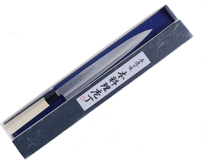Japanese Paring Knife 4-Inch, High Carbon Stainless Steel Fruit Knife with Wooden Handle and Sheath, Small Utility Kitchen Knife for Peeling, Coring, Mincing, Made in Japan