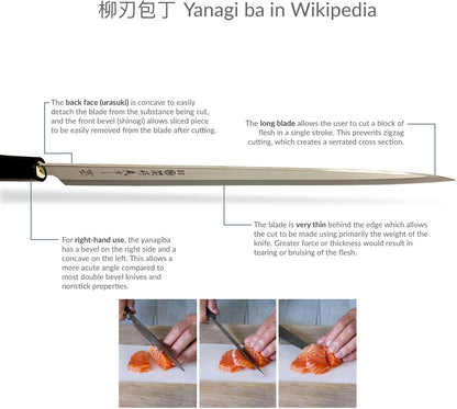 Japanese Paring Knife 4-Inch, High Carbon Stainless Steel Fruit Knife with Wooden Handle and Sheath, Small Utility Kitchen Knife for Peeling, Coring, Mincing, Made in Japan