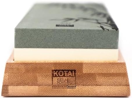 Dual-Grit Whetstone Kitchen Knife Sharpening Set | 180/800 Ceramic Stone | Precision Sharpening | Anti-Slip Base & Angle Guide | Pro-Grade Edge Restoration