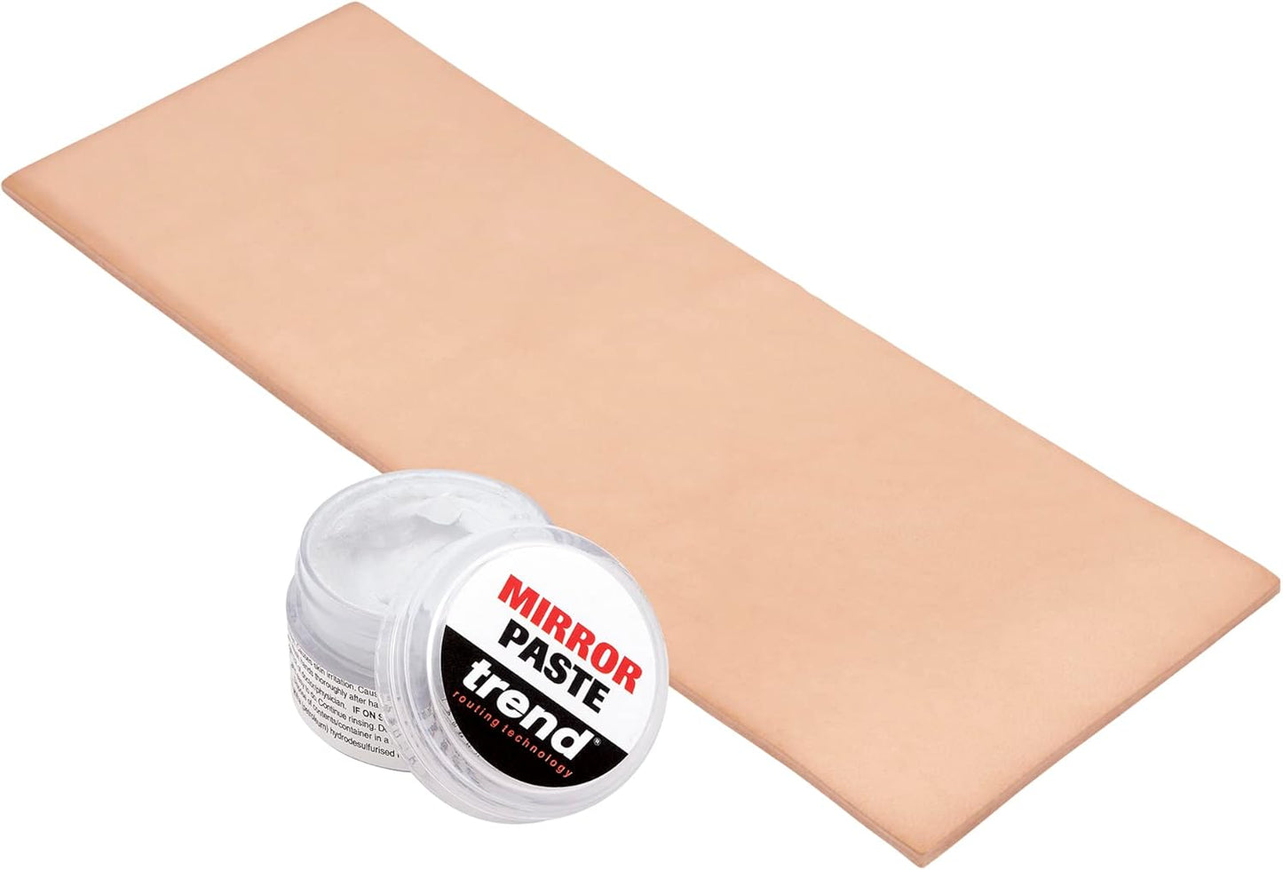 Trend Ultra Fine Mirror Paste & Premium Leather Strop, Hone and Polish Your Knives and Sharpened Tools, DWS/MP/KIT