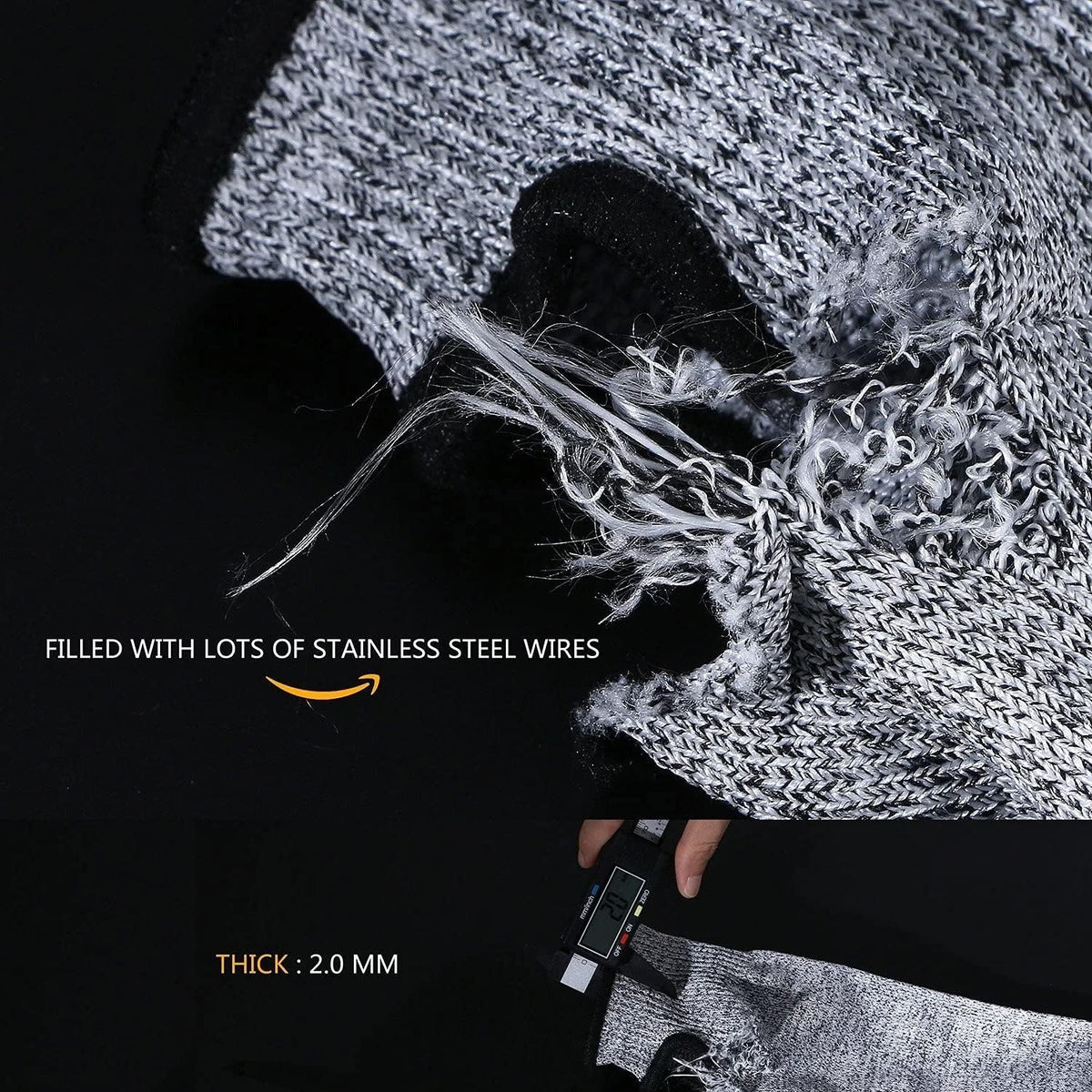 Cut Resistant Sleeves Level 5 Arm Protection Sleeve with Thumb Slot Grey Gardening Sleeves for Women Men