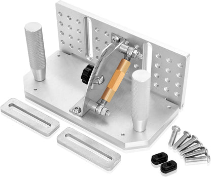 Belt Grinder Knife Jig, 7-3/4’’ Long Sharpening Locator Adjustable Angle, Belt Knife Sharpener Jig with Tool Rest, Knife Making Angle Grind Guide for Belt Sander Machine