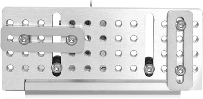 Belt Grinder Knife Jig, 7-3/4’’ Long Sharpening Locator Adjustable Angle, Belt Knife Sharpener Jig with Tool Rest, Knife Making Angle Grind Guide for Belt Sander Machine