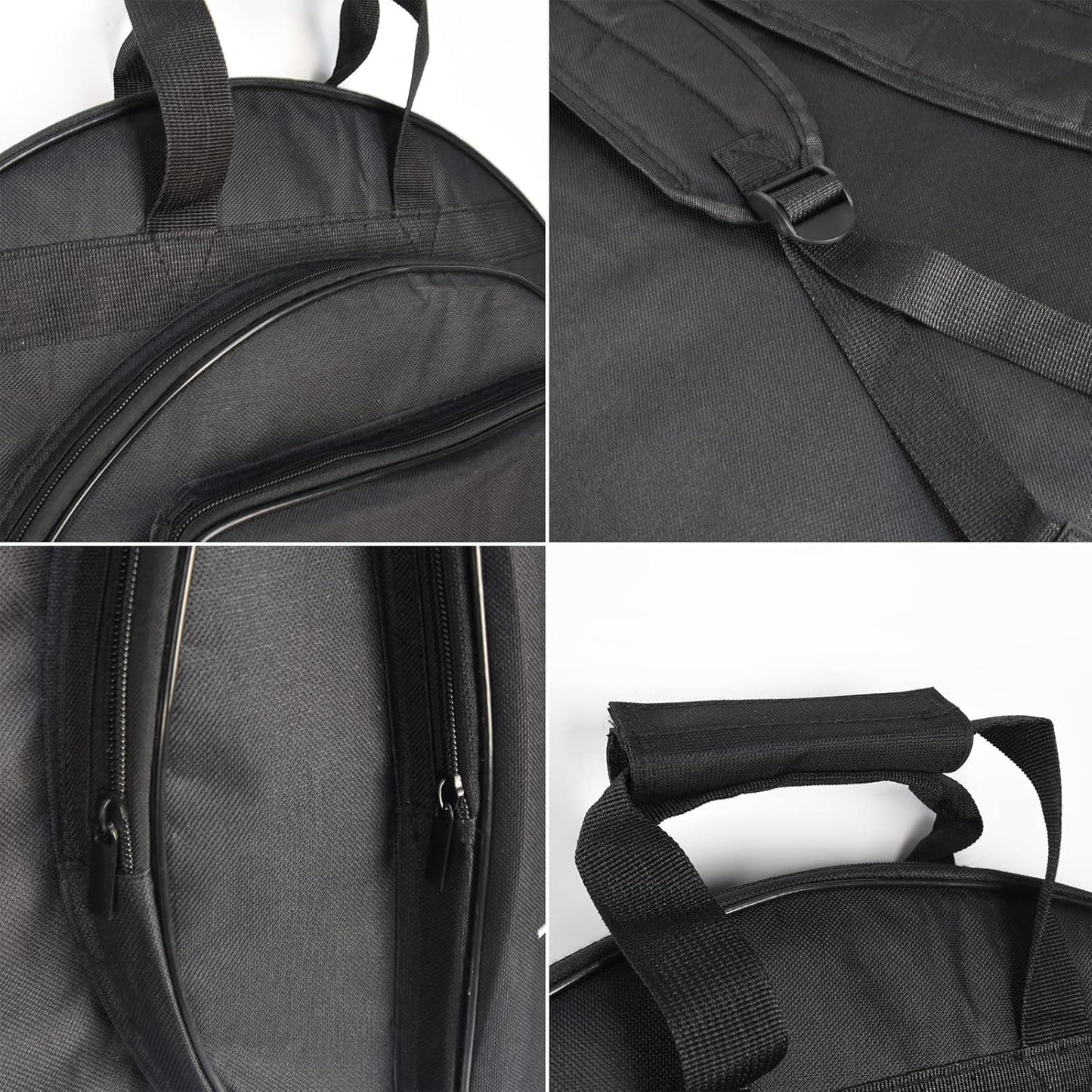 22" Cymbal Gig Bag with Carry Handle, Durable Shoulder Straps and Double Pockets, Great for Dust-Proof Storage