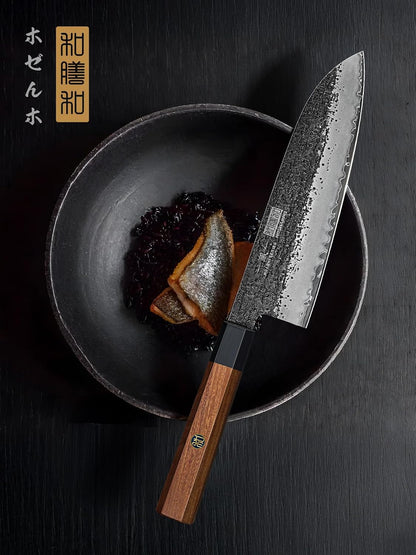 7 Inch Nakiri Knife, Ultra Sharp Meat Vegetable Cleaver Knife | Japanese High Carbon Steel Chopping Knife, Professional Asian Meat Vegetable Chef Knife with Ergonomic Rosewood Handle