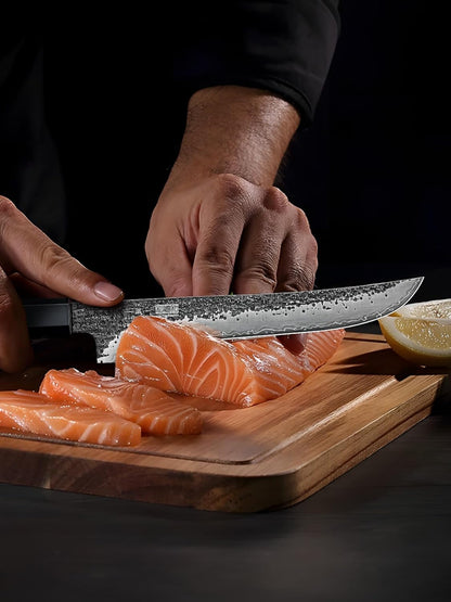 7 Inch Nakiri Knife, Ultra Sharp Meat Vegetable Cleaver Knife | Japanese High Carbon Steel Chopping Knife, Professional Asian Meat Vegetable Chef Knife with Ergonomic Rosewood Handle