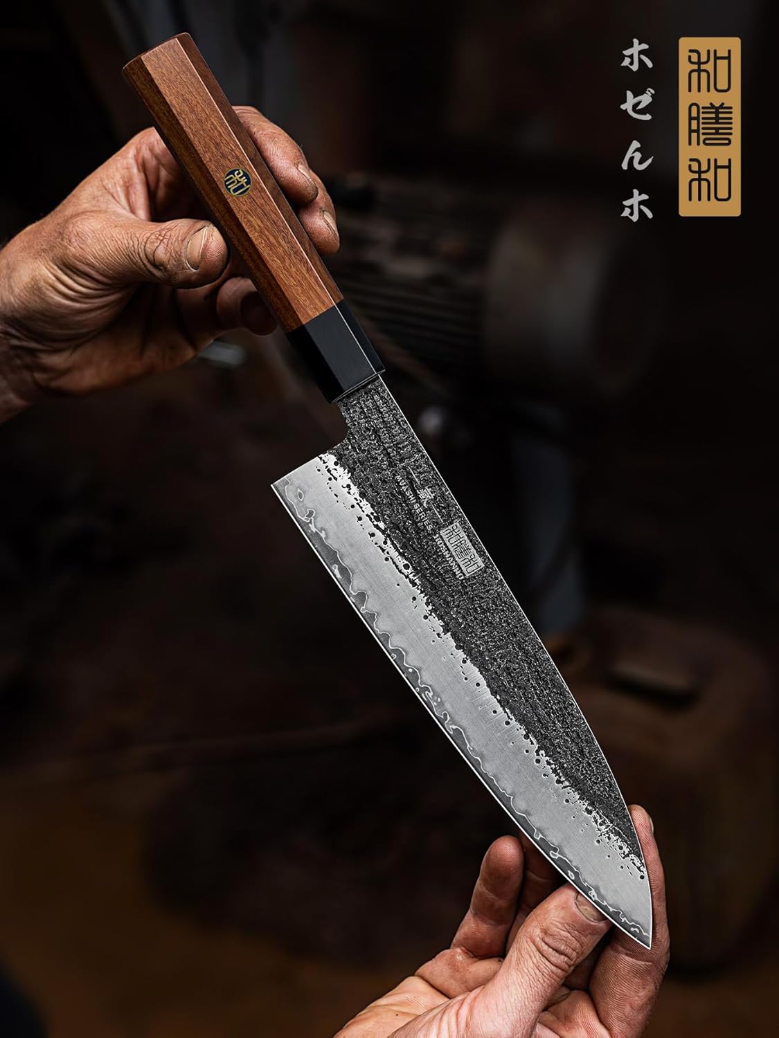 7 Inch Nakiri Knife, Ultra Sharp Meat Vegetable Cleaver Knife | Japanese High Carbon Steel Chopping Knife, Professional Asian Meat Vegetable Chef Knife with Ergonomic Rosewood Handle