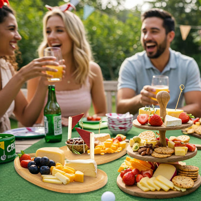 Golf Cheese Board Gift Set Father Day Gift for Dad Party Favor Prizes Charcuterie Wood Board with Knives and Box for Party Tournament Birthday Game(Carbonized Bamboo Wood, Golf)