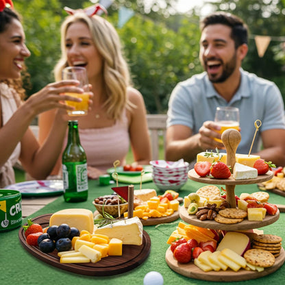 Golf Cheese Board Gift Set Father Day Gift for Dad Party Favor Prizes Charcuterie Wood Board with Knives and Box for Party Tournament Birthday Game(Carbonized Bamboo Wood, Golf)