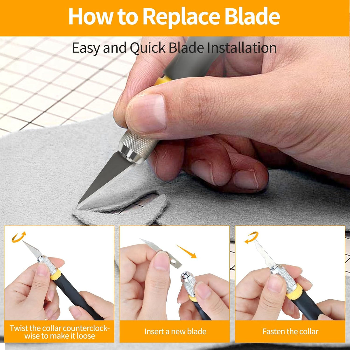 Precision Craft, Hobby, and Exacto Knife Set for Artistic, Scrapbooking, Stencil, Architectural Modeling, Woodworking, and Leatherworking projects - Perfect for Precision Cutting (30pcs)