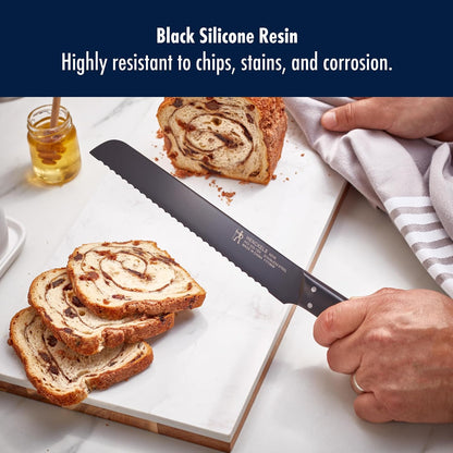 Graphite Razor-Sharp 8-inch Bread Knife, Cake Knife, German Engineered Informed by 100+ Years of Mastery