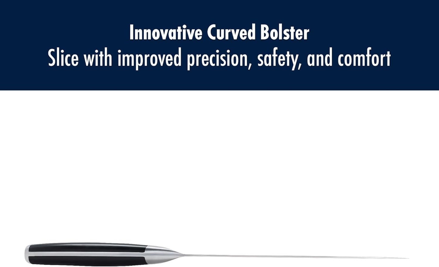 Graphite Razor-Sharp 8-inch Bread Knife, Cake Knife, German Engineered Informed by 100+ Years of Mastery