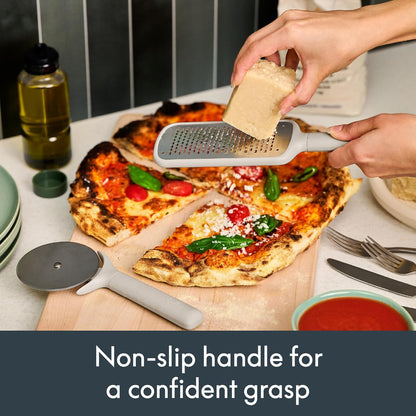 7-Piece Modular Gadget Set, Grater, Pizza Cutter, Ice Cream Scoop, Peeler, Shears, Bottle Opener, Crock with removable divider, Dishwasher Safe, Slate