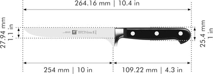 Professional S 5.5-inch Razor-Sharp German Flexible Boning Knife, Made in Company-Owned German Factory with Special Formula Steel perfected for almost 300 Years, Dishwasher Safe