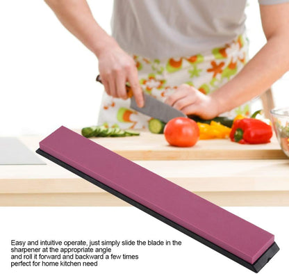 3000# Ruby Knife Sharpener Whetstone Sharpening Stone, Easy with Base, Compact and Stylish Design for Home Kitchen