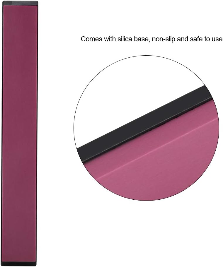 3000# Ruby Knife Sharpener Whetstone Sharpening Stone, Easy with Base, Compact and Stylish Design for Home Kitchen