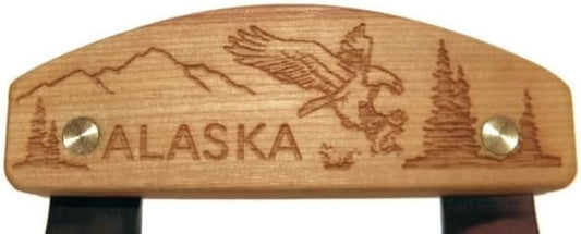 Inupiat Birch Alaska Cutlery Ulu Knife Eagle Flight Mountains