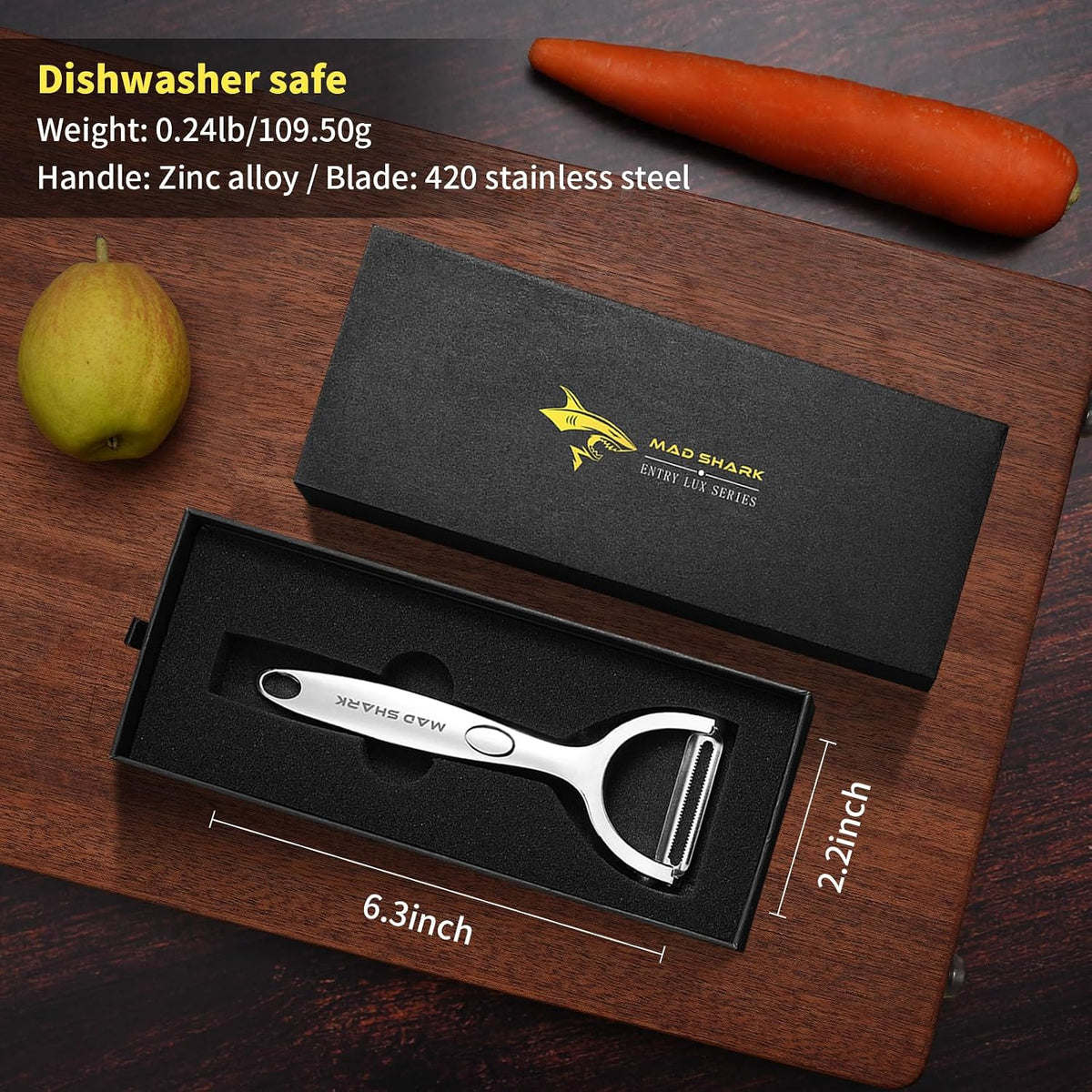Vegetable Peeler,Ultra Sharp Y Serrated Blade Peelers for Kitchen