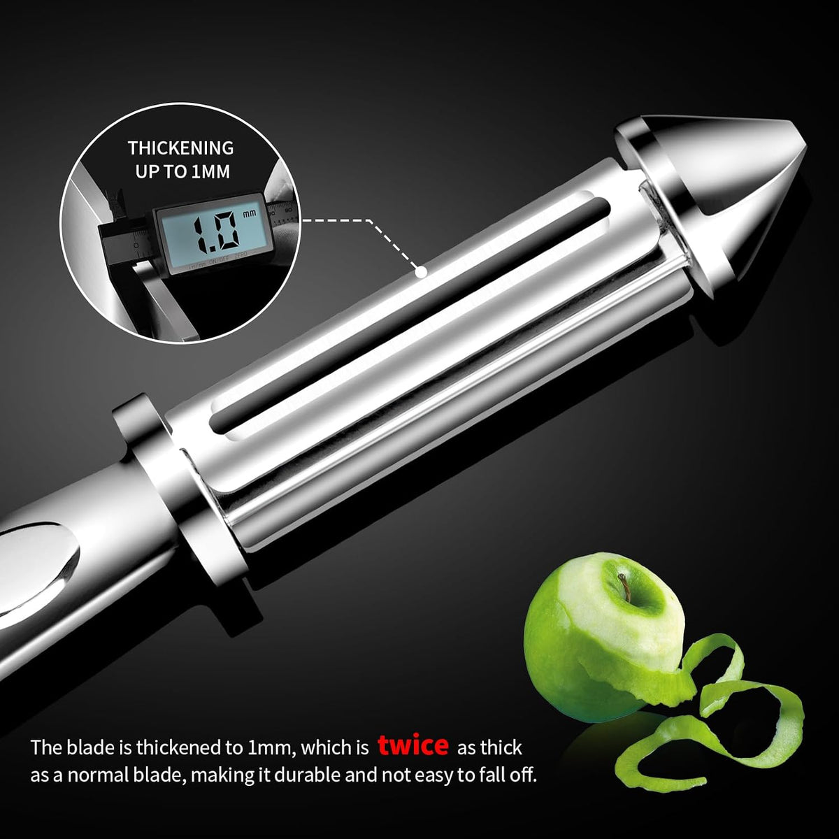 Vegetable Peeler,Ultra Sharp Y Serrated Blade Peelers for Kitchen