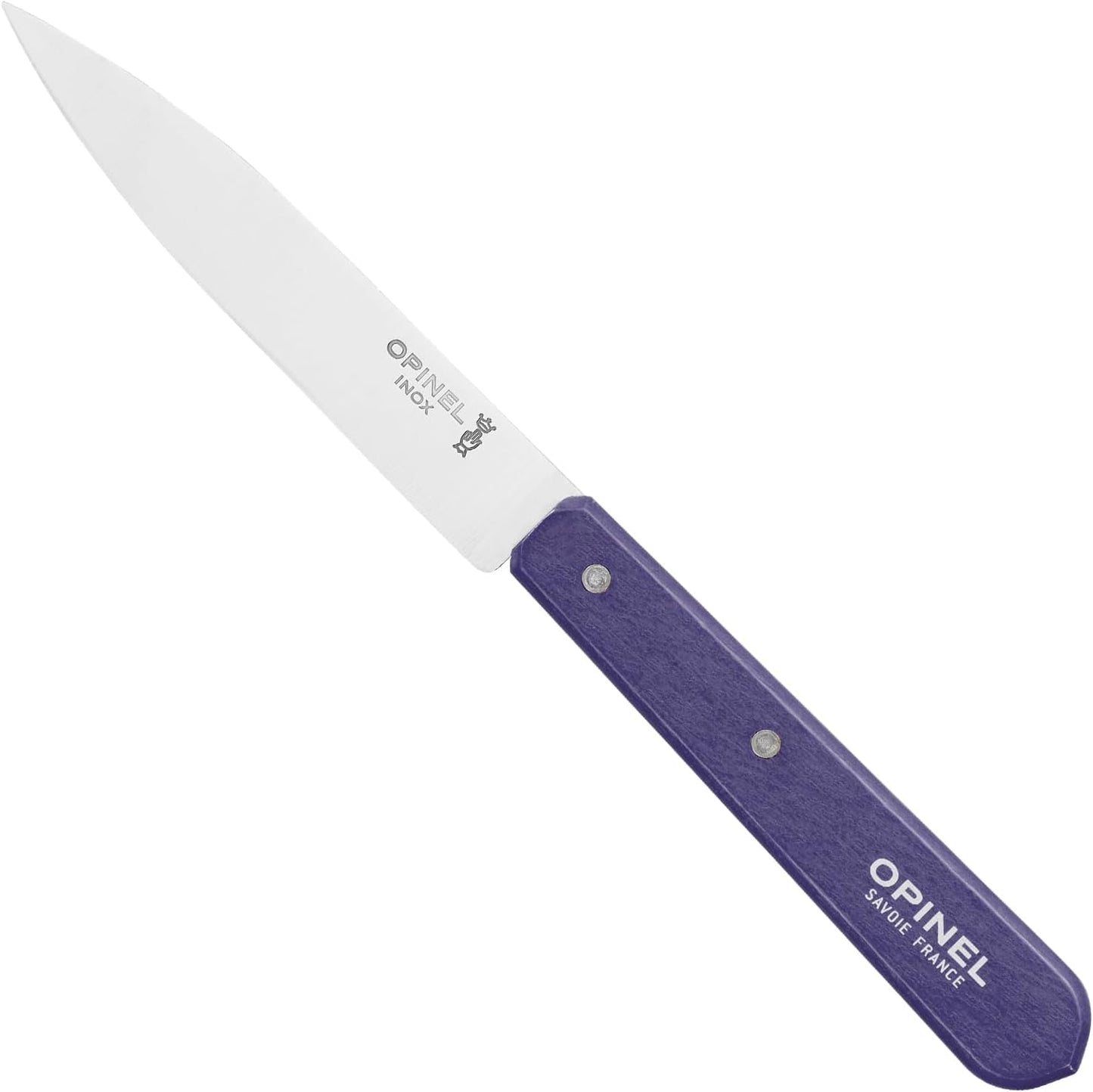 No. 112 Essential Paring Knife, Plain Edge, Hornbeam Wood (Purple)
