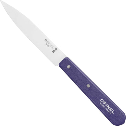 No. 112 Essential Paring Knife, Plain Edge, Hornbeam Wood (Purple)
