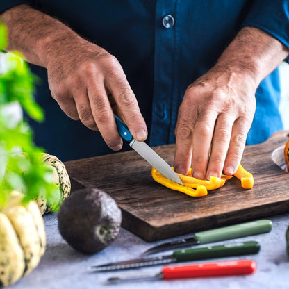 No. 112 Essential Paring Knife, Plain Edge, Hornbeam Wood (Purple)