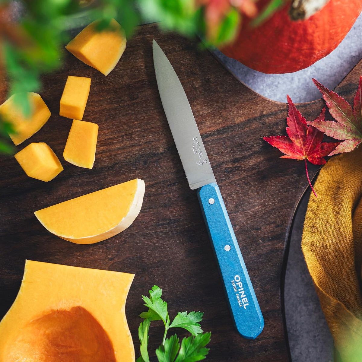 No. 112 Essential Paring Knife, Plain Edge, Hornbeam Wood (Purple)