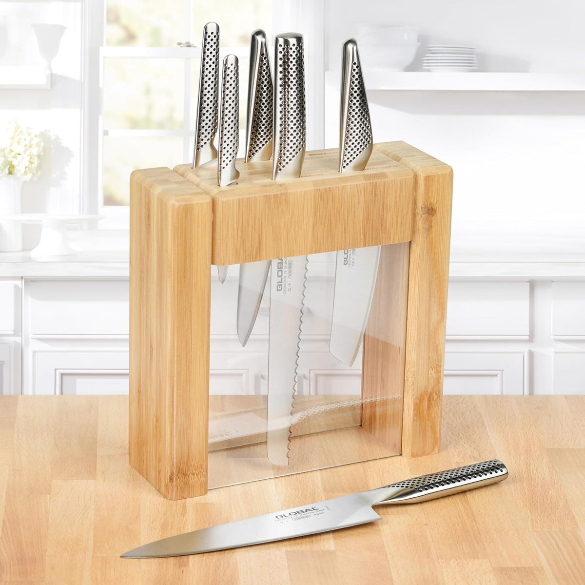 Global 7-piece Ikasu Knife Block Set