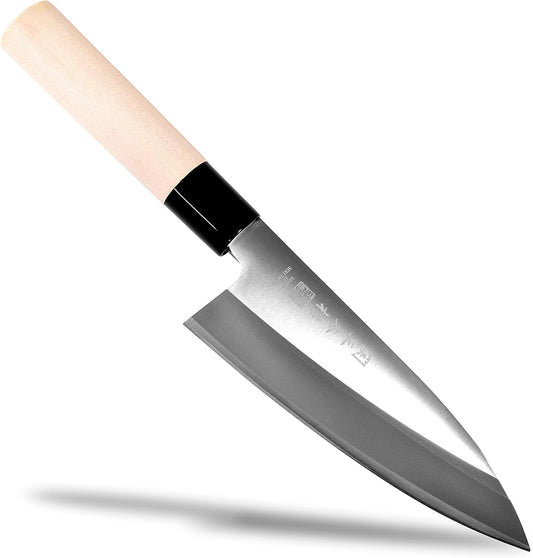 Deba Knife Sushi Sashimi Knife 420J2 Stainless Steel 5.9" Seki SANBONSUGI | Seki Japan Wood Handle 150 mm