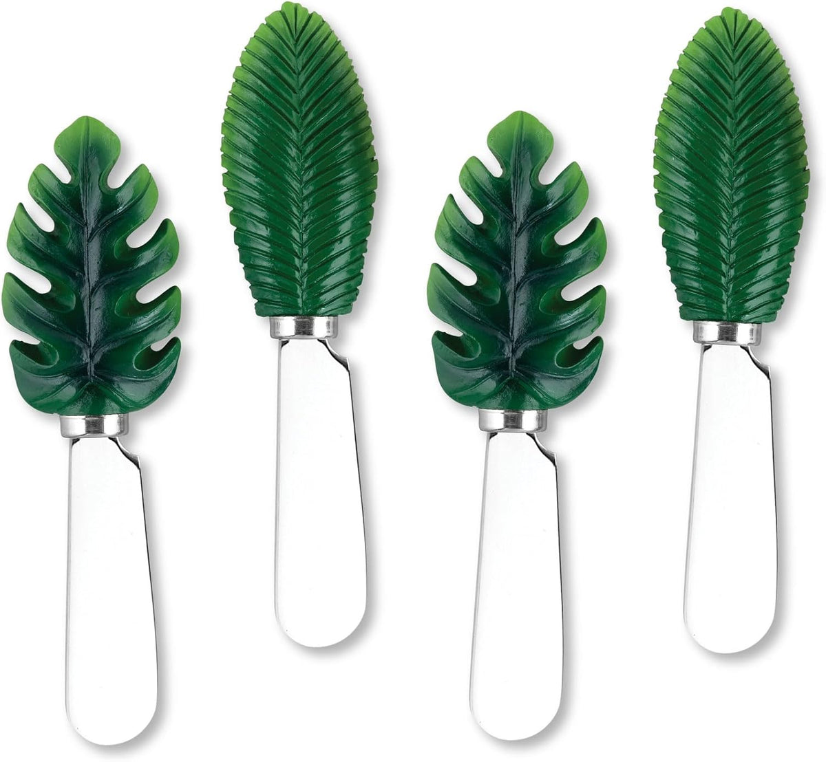UP Ladybug Cheese Spreaders, Hand-Painted Resin Handles with Stainless Steel Blades for Spreading Cream Cheese, Butter, Jam, or Sandwich, Set of 4