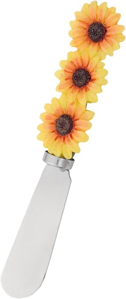 UP Ladybug Cheese Spreaders, Hand-Painted Resin Handles with Stainless Steel Blades for Spreading Cream Cheese, Butter, Jam, or Sandwich, Set of 4