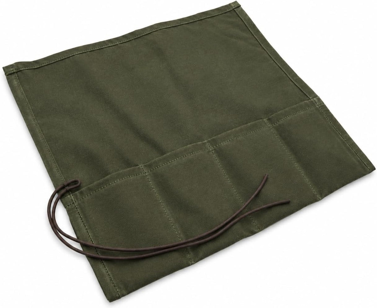Bushcraft Knife Roll, Waxed Canvas Knife Roll, Tool Roll, Survival Tool Kit