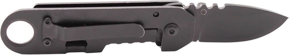 EDC Pocket Knife - Compact Every Day Carry Tactical Pocket Knife - 2.9" 8Cr13MoV Drop Point Partially Serrated Blade - Lightweight 3.2oz - Folding Knife