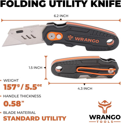 EDC Pocket Knife - Compact Every Day Carry Tactical Pocket Knife - 2.9" 8Cr13MoV Drop Point Partially Serrated Blade - Lightweight 3.2oz - Folding Knife